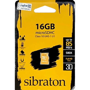 کارت حافظه microSDHC سیبراتون کلاس 10 استاندارد UHS-I U1 سرعت 85MBps ظرفیت 16 گیگابایت
